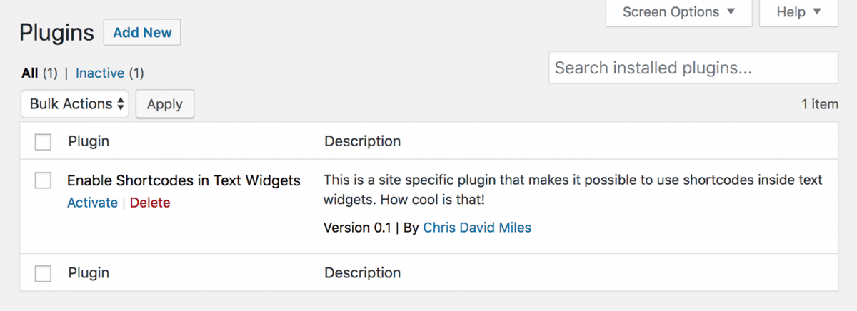 How to Make a Site Specific Plugin for WordPress | Chris David Miles